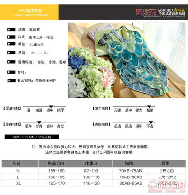 缤纷夏日曲线自由 大码比基尼钢托连体泳衣 (型号1609) 批发推荐概览